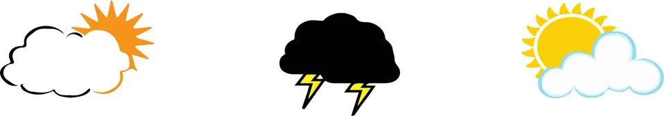 Cloud icon on white background イラスト素材