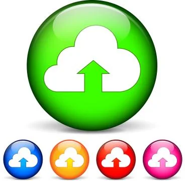 Cloud icons Stock Illustration