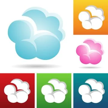 Cloud icons イラスト素材