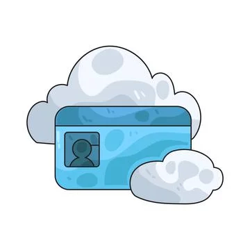 Cloud ID illustration イラスト素材