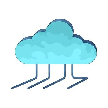Cloud illustration 스톡 일러스트