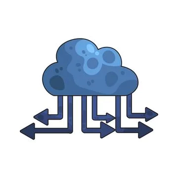Cloud illustration 스톡 일러스트