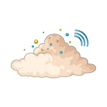 Cloud illustration Stock Illustration