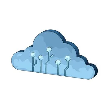 Cloud illustration Stock Illustration