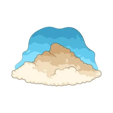 Cloud illustration Stock Illustration