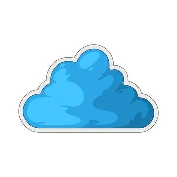Cloud illustration Stock Illustration