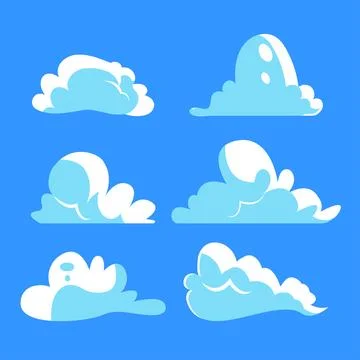 The cloud illustration for outdoor concept Stock Illustration