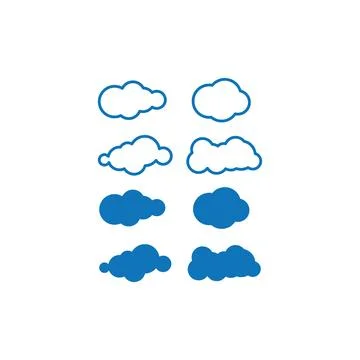 Cloud illustration vector Stock Illustration