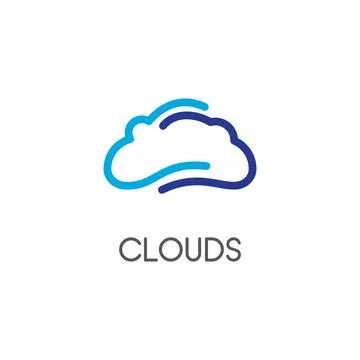 Cloud illustration vector Stock Illustration