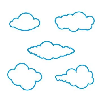 Cloud illustration vector Stock Illustration