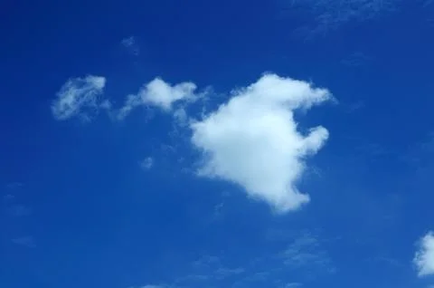 Cloud image like a angle fish Stock Photos