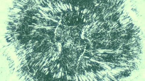 Cloud on an image of flower circle it blue isolated on green screen background Stockbeeldmateriaal 336855656