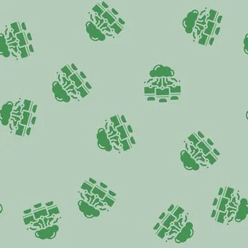 Cloud infrastructure data center glyph vector seamless pattern Illustrazione stock