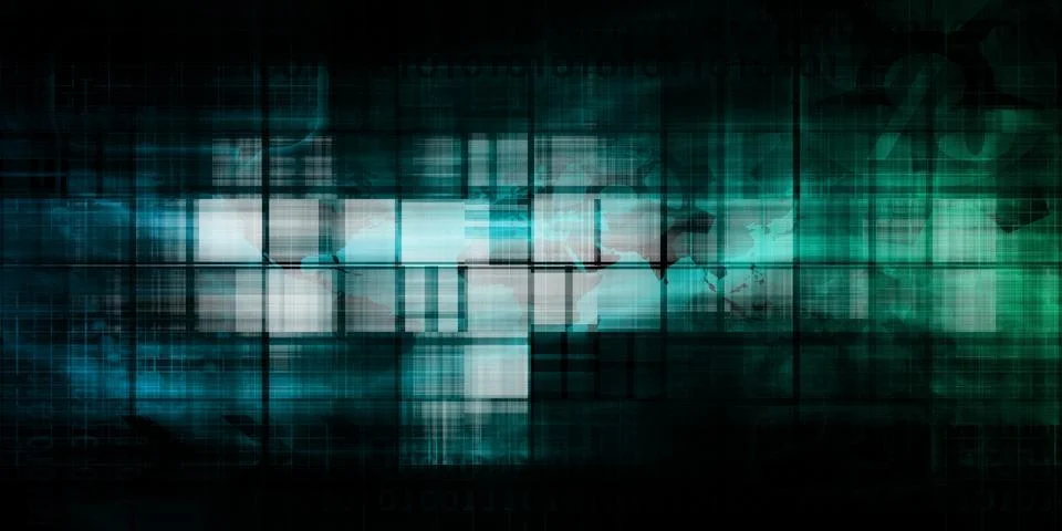 Cloud Infrastructure Scalable Computing Environment Model Stock Illustration