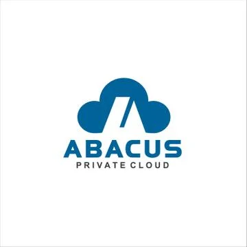 Cloud Initial A Logo inspiration Stock Illustration