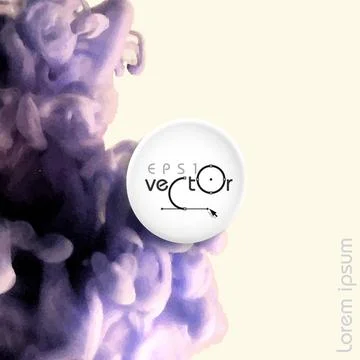 Cloud of Ink In Water Cloud of Ink In Water. Vector Illustration. Eps 10 C... Stock Photos