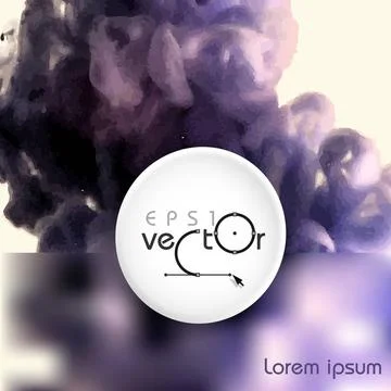 Cloud of Ink In Water Cloud of Ink In Water. Vector Illustration. Eps 10 C... Stock Photos