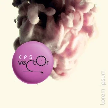 Cloud of Ink In Water Cloud of Ink In Water. Vector Illustration. Eps 10 C... Stock Photos