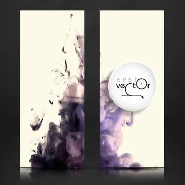 Cloud of Ink In Water Cloud of Ink In Water. Vector Illustration. Eps 10 C... Stock Photos