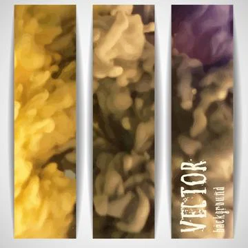 Cloud of Ink In Water Cloud of Ink In Water. Vector Illustration. Eps 10 C... Foto stock