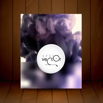 Cloud of Ink In Water Cloud of Ink In Water. Vector Illustration. Eps 10 C... Foto stock