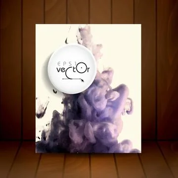 Cloud of Ink In Water Cloud of Ink In Water. Vector Illustration. Eps 10 C... Stock Photos