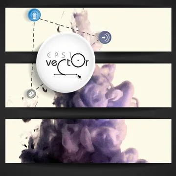 Cloud of Ink In Water Cloud of Ink In Water. Vector Illustration. Eps 10 C... Foto stock
