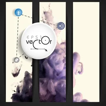 Cloud of Ink In Water Cloud of Ink In Water. Vector Illustration. Eps 10 C... Stock Photos