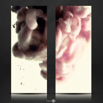 Cloud of Ink In Water Cloud of Ink In Water. Vector Illustration. Eps 10 C... Stock Photos