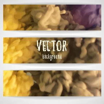 Cloud of Ink In Water Cloud of Ink In Water. Vector Illustration. Eps 10 C... Stock Photos