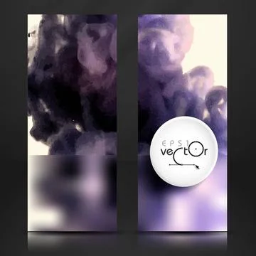 Cloud of Ink In Water Cloud of Ink In Water. Vector Illustration. Eps 10 C... Foto stock