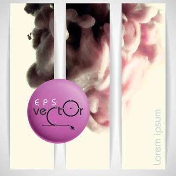 Cloud of Ink In Water Cloud of Ink In Water. Vector Illustration. Eps 10 C... Stock Photos