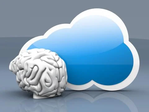 Cloud intelligence Stock Illustration