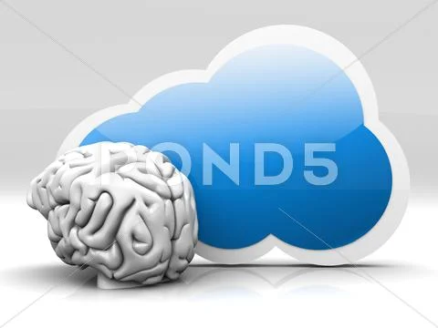 Cloud intelligence Stock Illustration
