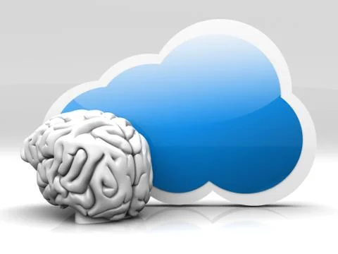 Cloud intelligence Stock Illustration