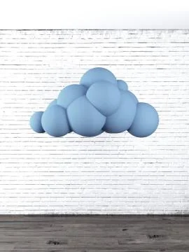 Cloud in interior 스톡 일러스트