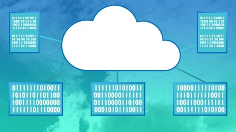The Cloud of internet, Animation Stock Footage 46711288