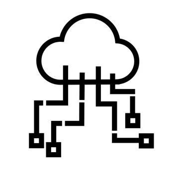 Cloud Internet. Cloud network. Vector. Illustrazione stock