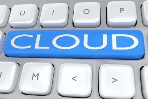 Cloud - internet concept Stock Illustration