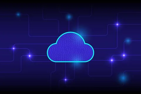 Cloud internet data storage database and data server concept, technology ba.. Stock Illustration