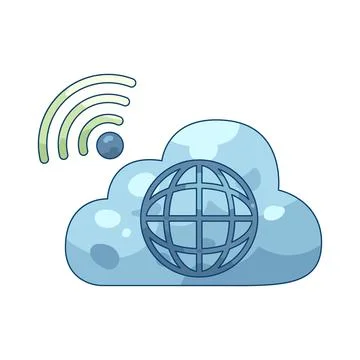 Cloud internet 스톡 일러스트
