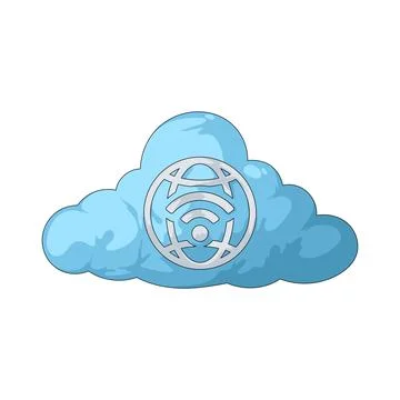 Cloud internet illustration Stock Illustration