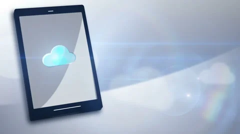 Cloud internet storage wireless streaming motion graphic tablet device Stock Footage 36274517