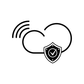 Cloud internet technology Illustrazione stock