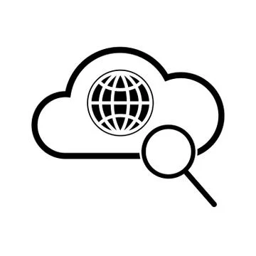 Cloud internet technology Illustrazione stock