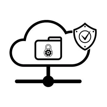 Cloud internet technology Illustrazione stock