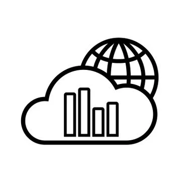 Cloud internet technology Illustrazione stock