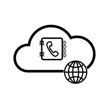 Cloud internet technology Illustrazione stock