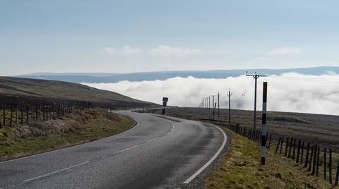 Cloud Inversion on Alston Moor Stock Photos