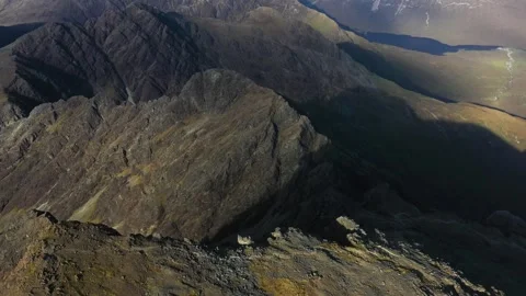 Cloud inversion over the rugged mountains on the Isle of Skye Stock Footage 310209294